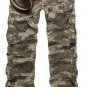 2017 Men Loose Multi-Pocket Camouflage Pants Men\'s Casual Cotton Straight Big Yards Long Frock Mult