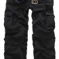 2017 Men Loose Multi-Pocket Camouflage Pants Men\'s Casual Cotton Straight Big Yards Long Frock Mult