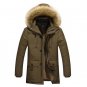 FAVOCENT 2017 new arrival men\'s thick warm winter fur collar men parka big yards long cotton coat j