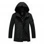 Hot 2018 Top New Winter Mens Down cotton Jacket Warm Coat Jacket Stand Collar Hooded Winter Jacket M