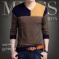 New Spring and Autumn Mens Long Sleeve  V-neck Sweater Thin Korea fashion Cultivate One\'s Morality 