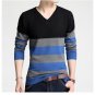 New Spring and Autumn Mens Long Sleeve  V-neck Sweater Thin Korea fashion Cultivate One\'s Morality 