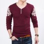 New Spring and Autumn Mens Long Sleeve  V-neck Sweater Thin Korea fashion Cultivate One\'s Morality 
