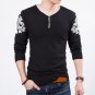 New Spring and Autumn Mens Long Sleeve  V-neck Sweater Thin Korea fashion Cultivate One\'s Morality 