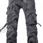 2017 New Men Cargo Pants army green grey black big pockets decoration Casual easy wash male autumn p