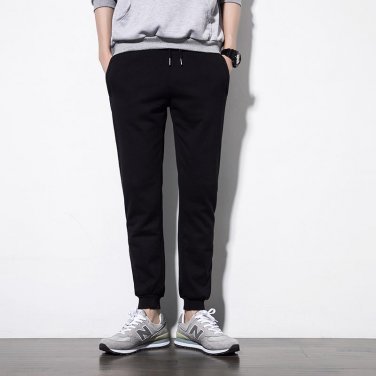 2017 Fleece Thick Warm Pants Men Outside Winter Pants Fitness Workout Pants Jogger Pants Black Trous