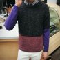 2017 Winter Men Round Neck Knitted Sweaters Male Casual Autumn Striped Stitching Pullover Strickerei