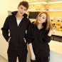 New hot spring autumn 2016 men\'s Korean wild fashion casual zipper couple long-sleeved hooded simpl