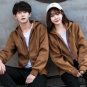 New hot spring autumn 2016 men\'s Korean wild fashion casual zipper couple long-sleeved hooded simpl