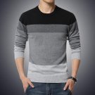 Men\'s sweater 2016 new spring and autumn men\'s round neck long-sleeved sweater to fight color plus
