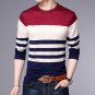 Men\'s Long Sleeve Pullovers Cotton Thin Wool Korean Style Autumn Round Neck Computer Knitted Regula