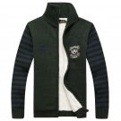 2017 New Autumn Winter Men Sweater Fashion Brand Clothing Fleece Thick Casual Outerwear Slim Zipper 