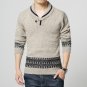 Free Shipping 2017 Patchwork O-neck Standard Casual Pullovers No Regular New Fall South Korean Men M