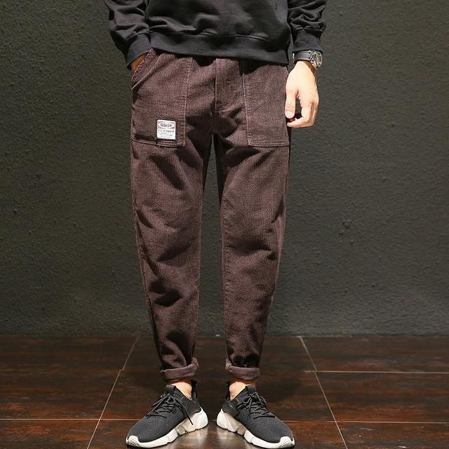 corduroy track pants