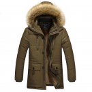 2017 Winter Coats Men Thick Warm Jacket Male Fur Overcoat Removable Hood Cotton-Padded Windbreak Out