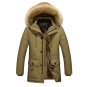 2017 Winter Coats Men Thick Warm Jacket Male Fur Overcoat Removable Hood Cotton-Padded Windbreak Out