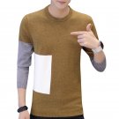5XL Men\'s Pullover 2017 Autumn and winter Sweater Men Slim O-Neck Sweater Fashion Sweaters Stitchin