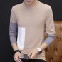 5XL Men\'s Pullover 2017 Autumn and winter Sweater Men Slim O-Neck Sweater Fashion Sweaters Stitchin