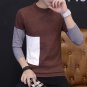 5XL Men\'s Pullover 2017 Autumn and winter Sweater Men Slim O-Neck Sweater Fashion Sweaters Stitchin