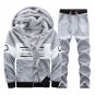 2017 Autumn and winter men Plus cashmere hooded leisure black color coat tide casual Slim man for m