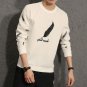 2017 mens fashion Round neck sweater long sleeves sweater male air layer spring and autumn sweater  