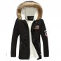 2016 Military section new men cotton plus velvet thick warm hooded jacket collar Nagymaros long fash