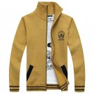 2017 New Autumn Men Sweater Fashion Brand Clothing Casual Embroidery Cardigan Slim Zipper Knitting M