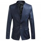2017 Brand Men Blazer Jacket Designs Slim Fit Plus Size M-6XL Casual Printed Blazer for Men Wedding 