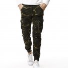 2017 mens pants Elastic foot close Skinny Pants Tactical military Men Cargo Pants Multi-pocket Overa