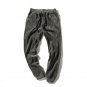 Free shipping 2017 new style fashion thin corduroy casual pants nine split feet pants with elastic w