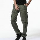 2017 military cargo pants for men Army Green Multi Pockets easy wash Male Workout tactical pants plu
