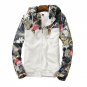Plus Size 4XL 2018 Autumn Floral Bomber Jacket Men Hip Hop Slim Fit Flowers Pilot Bomber Jacket Coat