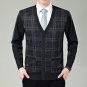 New Men Cardigan Sweaters Fashion Wool Sweatercoat Knitwear Male V-Neck Collar Slim Fit Bussiness C