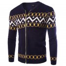 New Fashion Design British Style 2015 High Quality Cashmere Cardigan Sweater Male Fashion Printed Wa