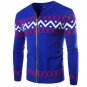 New Fashion Design British Style 2015 High Quality Cashmere Cardigan Sweater Male Fashion Printed Wa