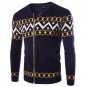 New Fashion Design British Style 2015 High Quality Cashmere Cardigan Sweater Male Fashion Printed Wa