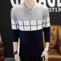 2017 Autumn Mens Sweaters Patchwork Knitted Brand Clothing For Man\'s Slim Knitwear Pullovers Male K