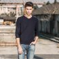 new arrival fashion spring autumn men sweater v-neck knitwear casual pullover hot sale slim fitness 