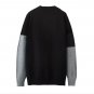 Torn black sweater men\'s hip hop sweater sweater men\'s fashion loose personality Europe and the Un