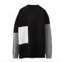 Torn black sweater men\'s hip hop sweater sweater men\'s fashion loose personality Europe and the Un