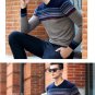Spring And Autumn 100% Wool Men\'s Sweaters V-neck Middle-aged Men Leisure Woolen Sweater