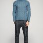 New Autumn Mens Thick Sweaters Turtleneck Blue Knitted Brand Clothing Man\'s Slim Knitwear Male Knit