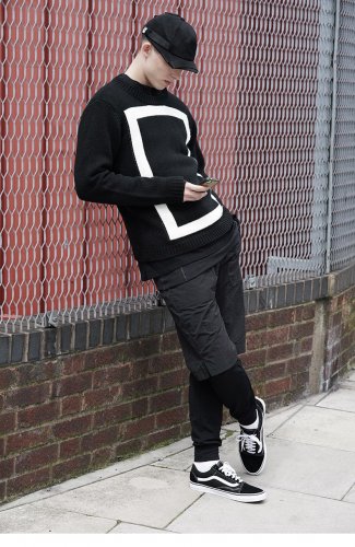 Sweaters And Pullovers Male Black Knitting Round neck Man Casual Brand Knitted Sweater Fashion Pullo