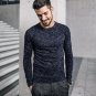New Autumn Mens Sweaters Army Green Blue Color Knitted Brand Clothing For Man Slim Pullovers Male Kn
