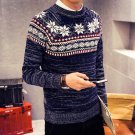 New Design Sweater New Spring Fashion Brand Casual Jacquard Male Sweater O-Neck Slim Knitted Men\'s 