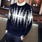 Brand Clothing Sweater Men Fashion Designer 2017 Slim Fit Pull Homme Long Sleeve Round Collar Casual