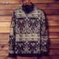 New Mens Fashion Pullover Printed Pattern O-Neck Thin Brand Clothing Sweaters Plus Size M-5XL TX07
