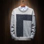 Sweater Fashion 2018 New Geometric Patterns Pull Homme Slim Fit O-Neck Pullovers Men Patchwork Casua
