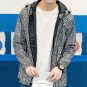 New Men Jackets Sweater Reflective Jacket Men\'s Fashion Hoodies Geometric Printed Outwear Casual Co