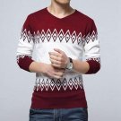 Slim Knitting Casual Mens sweaters and pullovers V neck Thin Knitted sweater male Jumper